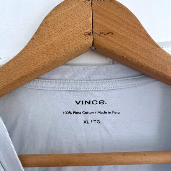 Vince Pima Cotton V-Neck Tee - Picture 3 of 5